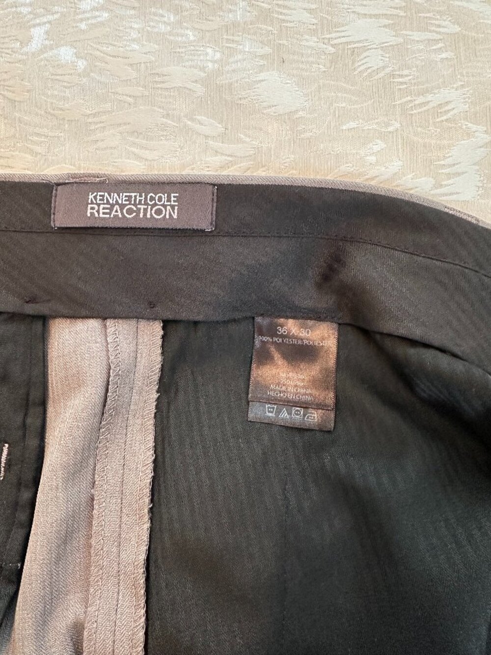 Kenneth Cole Men's Dress Pants 36x30 Grey